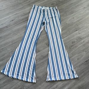 Striped High waisted Bell bottoms